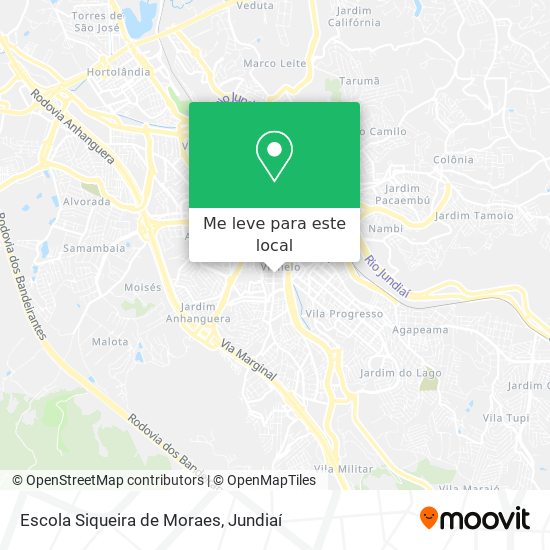 Escola Siqueira de Moraes mapa