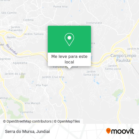 Serra do Mursa mapa