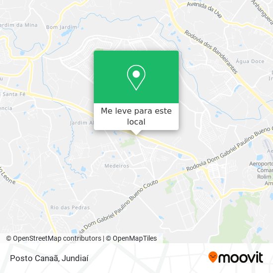 Posto Canaã mapa