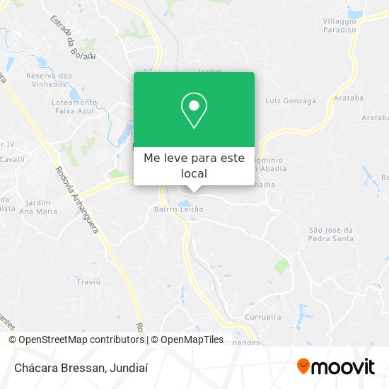 Chácara Bressan mapa