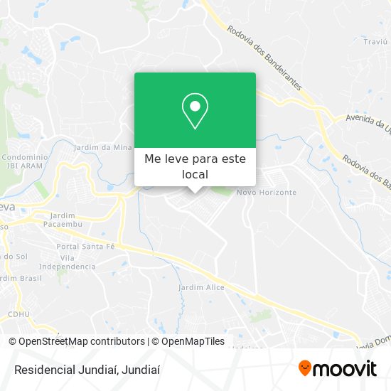 Residencial Jundiaí mapa