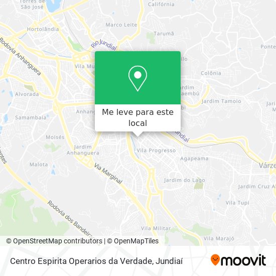 Centro Espirita Operarios da Verdade mapa