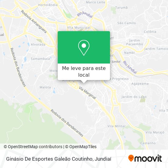 Ginásio De Esportes Galeão Coutinho mapa