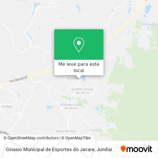 Ginasio Municipal de Esportes do Jacare mapa