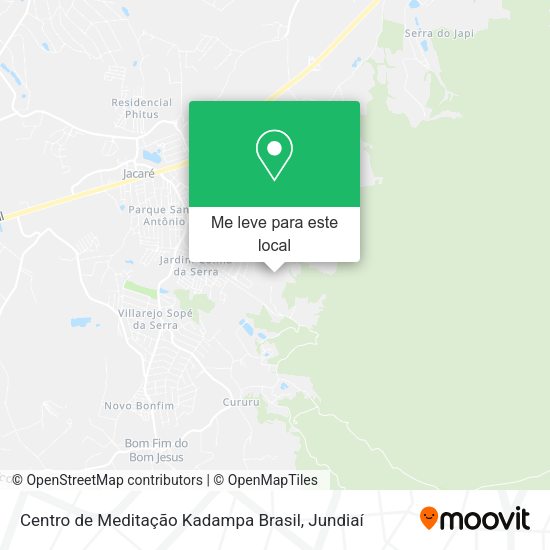 Centro de Meditação Kadampa Brasil mapa