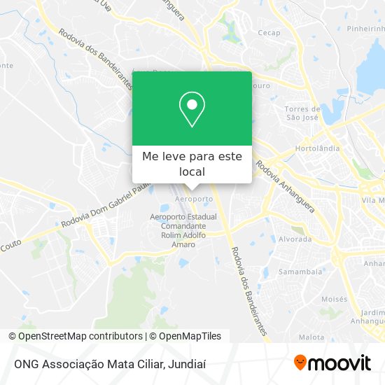 ONG Associação Mata Ciliar mapa