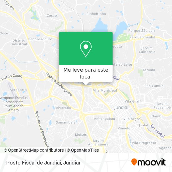 Posto Fiscal de Jundiai mapa