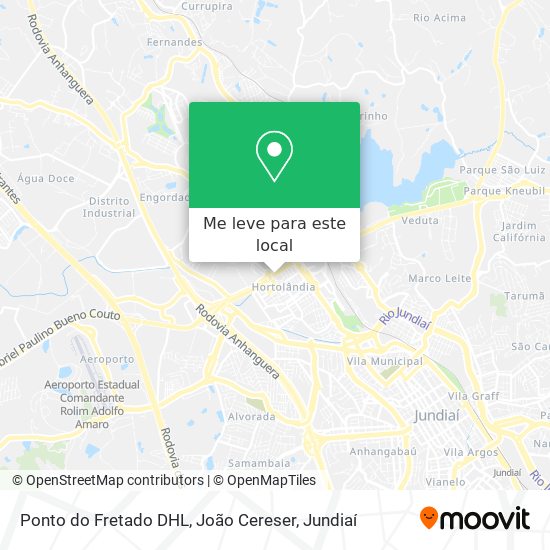 Ponto do Fretado DHL, João Cereser mapa