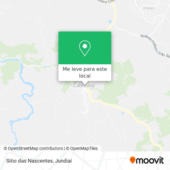Sitio das Nascentes mapa