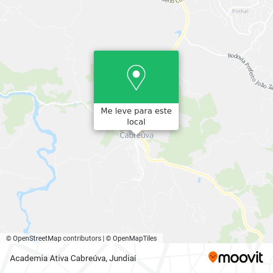 Academia Ativa Cabreúva mapa