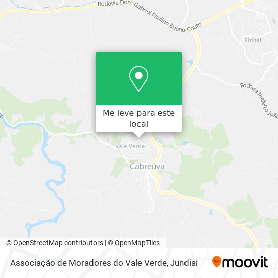 Associação de Moradores do Vale Verde mapa