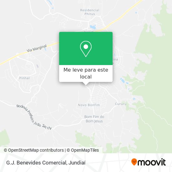 G.J. Benevides Comercial mapa