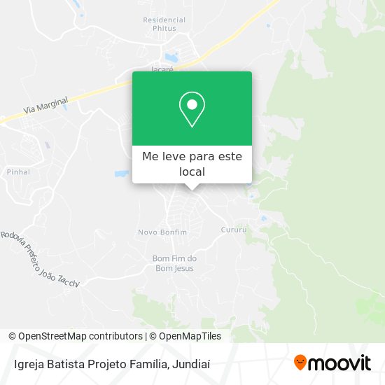 Igreja Batista Projeto Família mapa