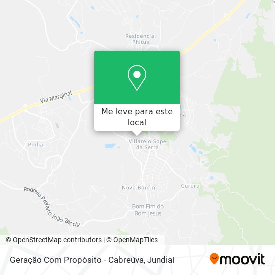 Geração Com Propósito - Cabreúva mapa