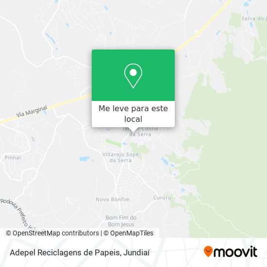 Adepel Reciclagens de Papeis mapa