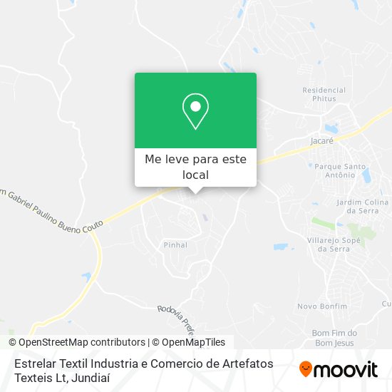 Estrelar Textil Industria e Comercio de Artefatos Texteis Lt mapa