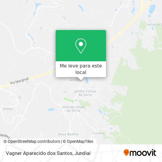 Vagner Aparecido dos Santos mapa