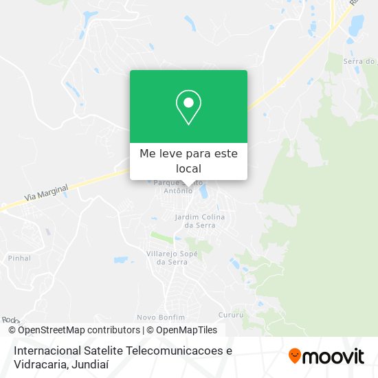 Internacional Satelite Telecomunicacoes e Vidracaria mapa