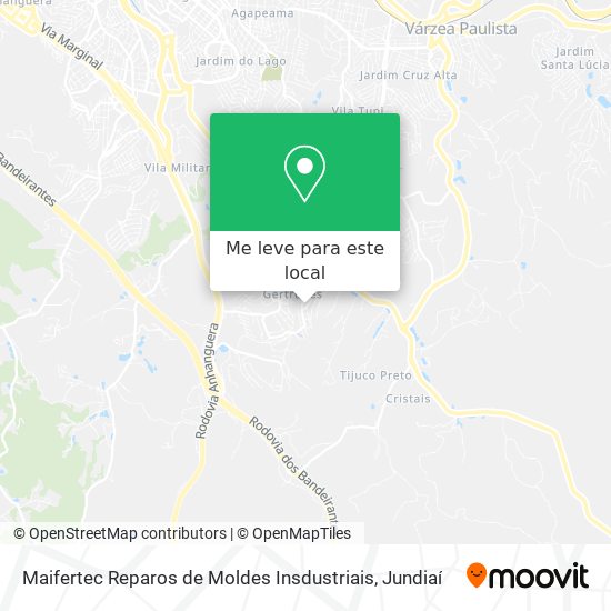 Maifertec Reparos de Moldes Insdustriais mapa