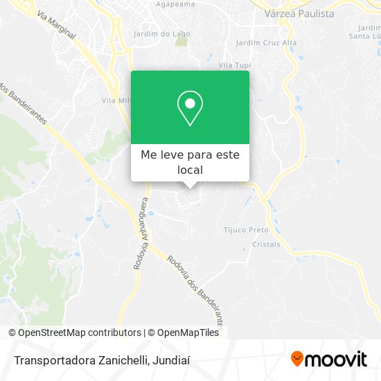 Transportadora Zanichelli mapa