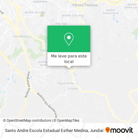 Santo Andre Escola Estadual Esther Medina mapa