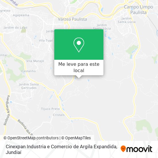 Cinexpan Industria e Comercio de Argila Expandida mapa