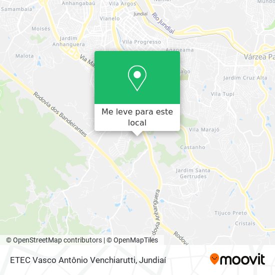 ETEC Vasco Antônio Venchiarutti mapa
