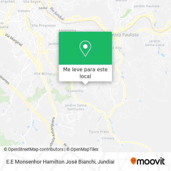 E.E Monsenhor Hamilton José Bianchi mapa