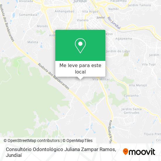 Consultório Odontológico Juliana Zampar Ramos mapa