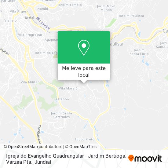 Igreja do Evangelho Quadrangular - Jardim Bertioga, Várzea Pta. mapa