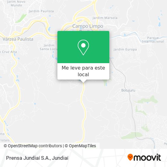 Prensa Jundiaí S.A. mapa
