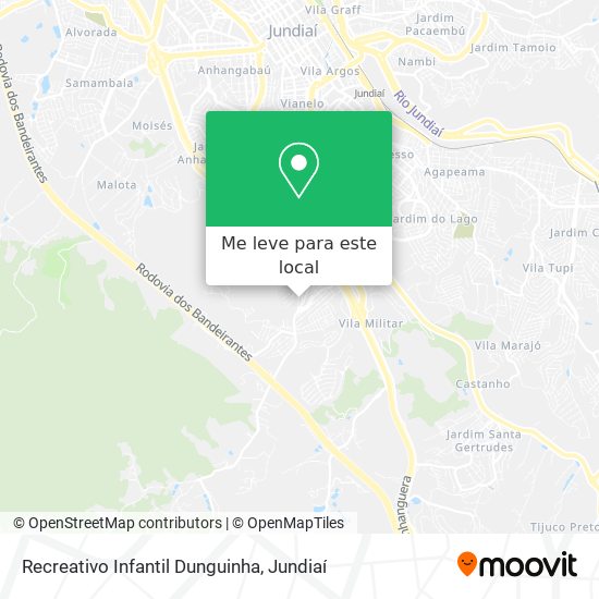 Recreativo Infantil Dunguinha mapa