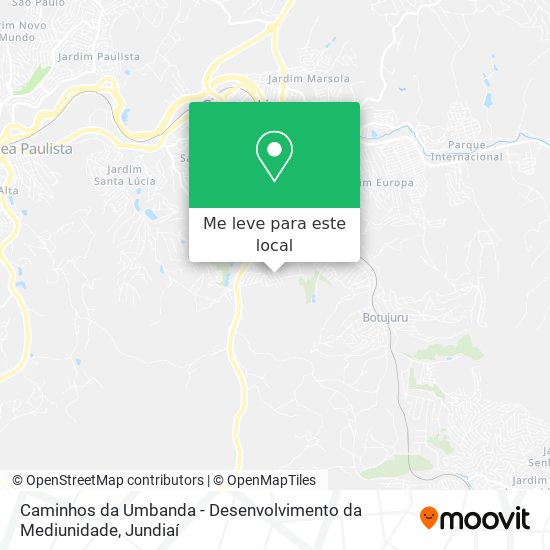 Caminhos da Umbanda - Desenvolvimento da Mediunidade mapa