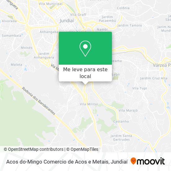 Acos do-Mingo Comercio de Acos e Metais mapa
