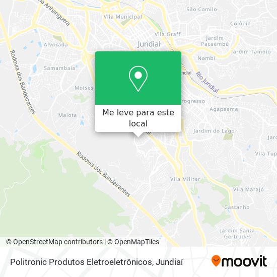 Politronic Produtos Eletroeletrônicos mapa