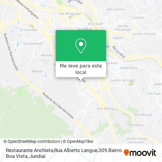 Restaurante Anchieta,Rua Alberto Langue,309.Bairro Boa Vista mapa