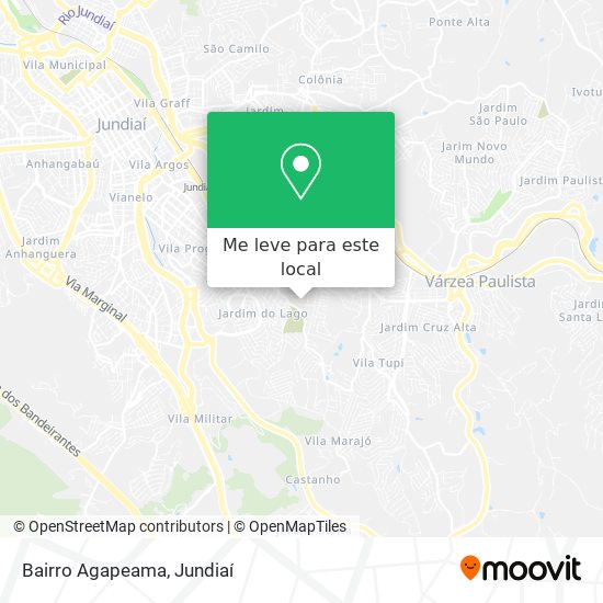Bairro Agapeama mapa