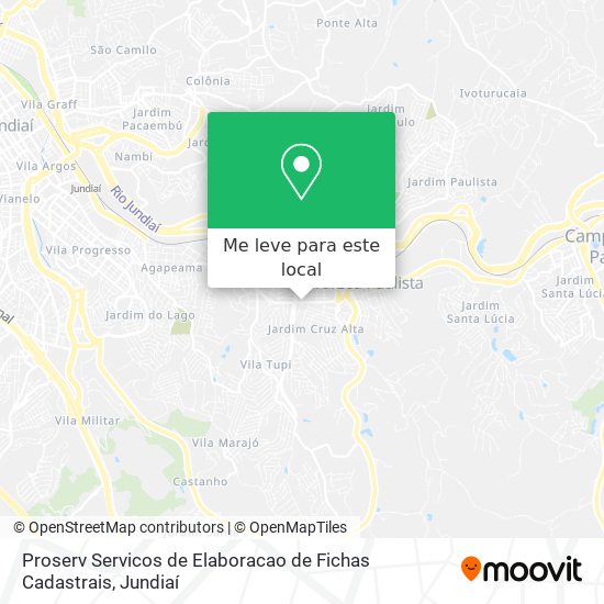 Proserv Servicos de Elaboracao de Fichas Cadastrais mapa