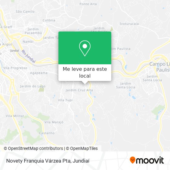 Novety Franquia Várzea Pta mapa
