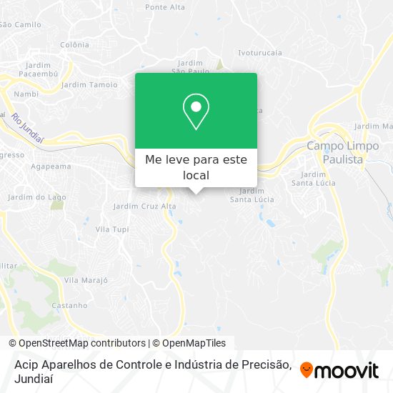 Acip Aparelhos de Controle e Indústria de Precisão mapa