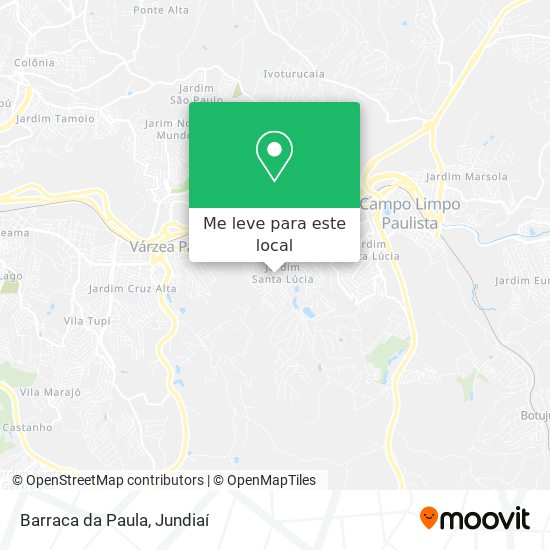 Barraca da Paula mapa