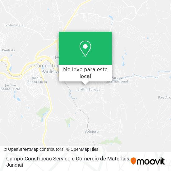 Campo Construcao Servico e Comercio de Materiais mapa