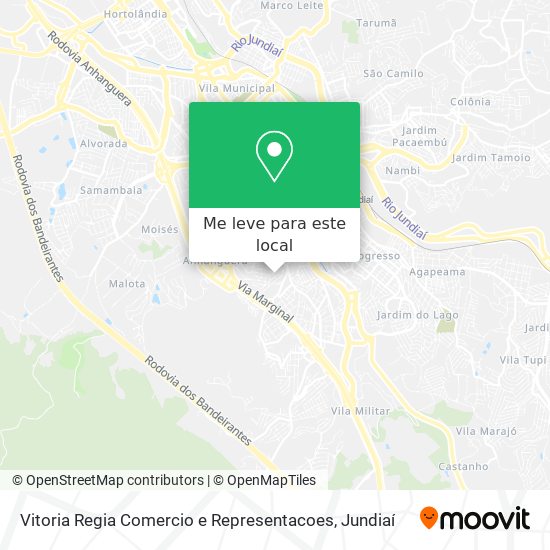 Vitoria Regia Comercio e Representacoes mapa