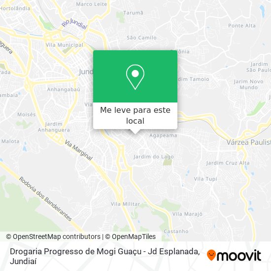 Drogaria Progresso de Mogi Guaçu - Jd Esplanada mapa