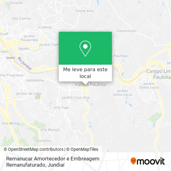 Remanucar Amortecedor e Embreagem Remanufaturado mapa