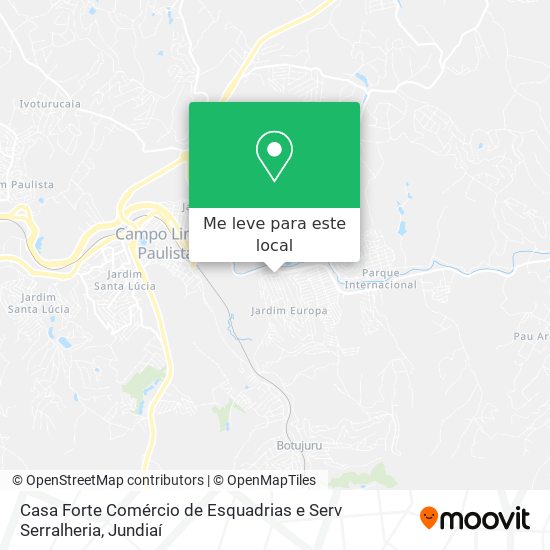 Casa Forte Comércio de Esquadrias e Serv Serralheria mapa