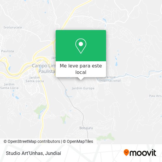 Studio Art'Unhas mapa