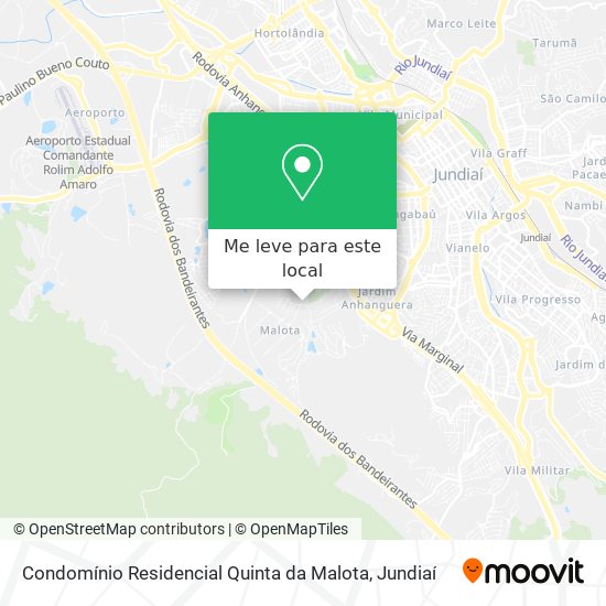 Condomínio Residencial Quinta da Malota mapa