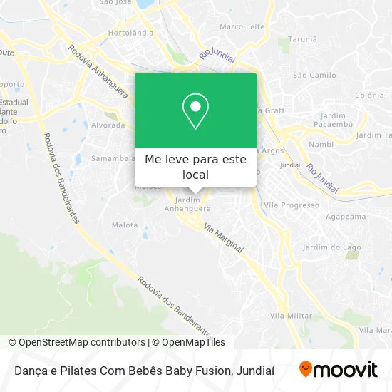 Dança e Pilates Com Bebês Baby Fusion mapa