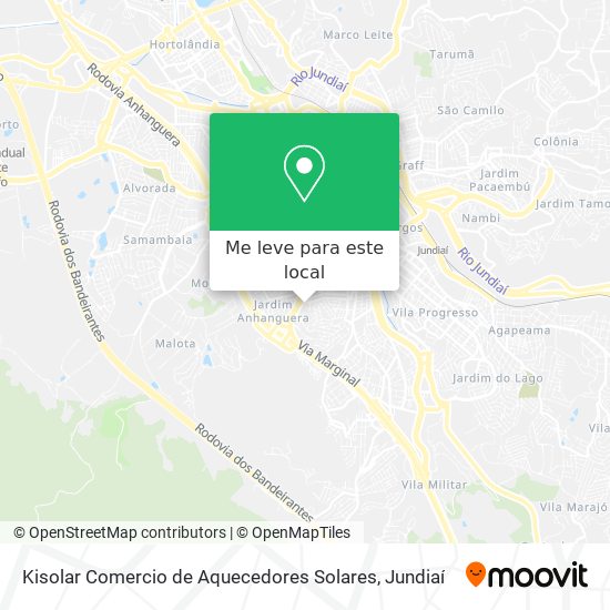 Kisolar Comercio de Aquecedores Solares mapa